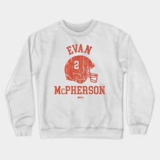 Evan McPherson Cincinnati Helmet Font Crewneck Sweatshirt